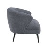 Boucle Upholstery Luxury Accent Chair with High-Density Foam, Attached Cushions - 4 of 4