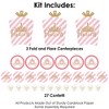 Big Dot of Happiness Little Princess Crown Pink & Gold Princess Baby Shower or Birthday Party Decor and Confetti Terrific Table Centerpiece Kit 30 Ct - 3 of 4