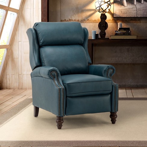 Turquoise on sale leather recliner