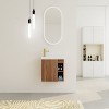 Vynxaria 20'' Floating Wall-Mounted Bathroom Vanity with White Resin Sink & Soft-Close Cabinet Door - 2 of 4