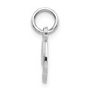 Black Bow Jewelry 14k White Gold, Sadie Collection, Mini Satin Script Initial D Charm - 2 of 4