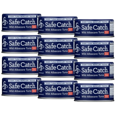 Safe Catch Wild Albacore Tuna No Salt Added - Case Of 12/5 Oz : Target