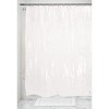 iDesign Vinyl Shower Curtain Liner - 72" x 18" - Set of 2 - Clear - 4 of 4