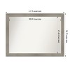 Amanti Art Grand Narrow Non-Beveled Framed Bathroom Vanity Wall Mirror - 3 of 4