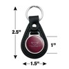 University of Maryland Eastern Shore Primary Logo Black Leather Keychain - 2 of 4