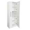 Farmhouse Pantry Cabinet with 5-Tier Pull-Out Shelves & Glass Doors, Multi-Functional Storage for Kitchen, Bar, Dining Room - 4 of 4