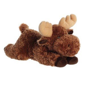Aurora Medium Moose Flopsie Adorable Stuffed Animal Brown 12" - 1 of 4