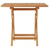 Garden Table Warm Brown Solid Teak Wood 33.5 x 33.5 x 29.9 in - 3 of 4