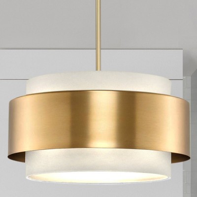 Urban Ambiance Luxury Modern Indoor Pendant,  9''H x 16"W x 16''D,  Brushed Bronze Finish, UHP4857