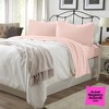 Ultra-Soft Cotton Heathered Melange Jersey Knit Sheet Set - Great Bay Home - 2 of 4