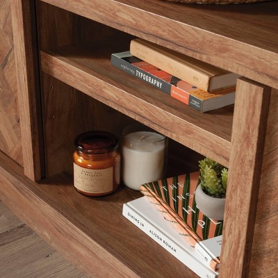 Sindoori Mango Herringbone Pattern 66'' TV Stand with Cabinet