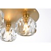 Elegant Lighting Graham 4 - Light Flush Mount in  Gold - 3 of 4