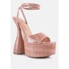 Drop Dead Patent Croc Ultra High Platform Sandals - 3 of 4