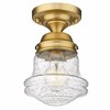 Z-Lite Vaughn 1 - Light Flush Mount in  Heritage Brass - 4 of 4