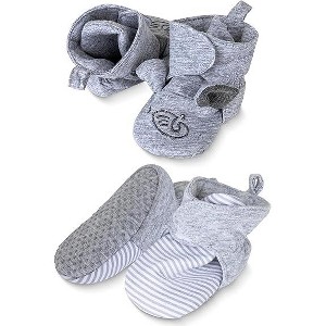 Rising Star Baby Girls & Boys Booties, Non Slip Grippers Slippers for Infants Ages 0-12 Months - 1 of 4