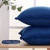 Deconovo Velvet Pom-Pom Pillow Covers 2-Pack – Multiple Sizes (Cover Only) - 4 of 4