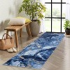 Area Rug Soft Modern Abstract Boho Washable Large Machine Rug Non-Slip Low Pile Carpets for Bedroom Entryway Office Dining Table - 2 of 4