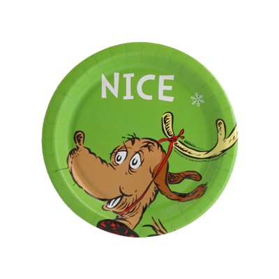 24ct BuySeasons Dr. Seuss Grinch Nice Dessert Plate