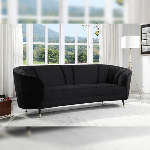 Target black hot sale couch