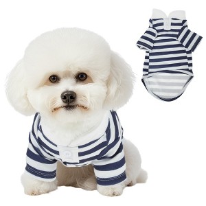 Unique Bargains Dog Clothes Navy Blue 1 Pc - 1 of 4