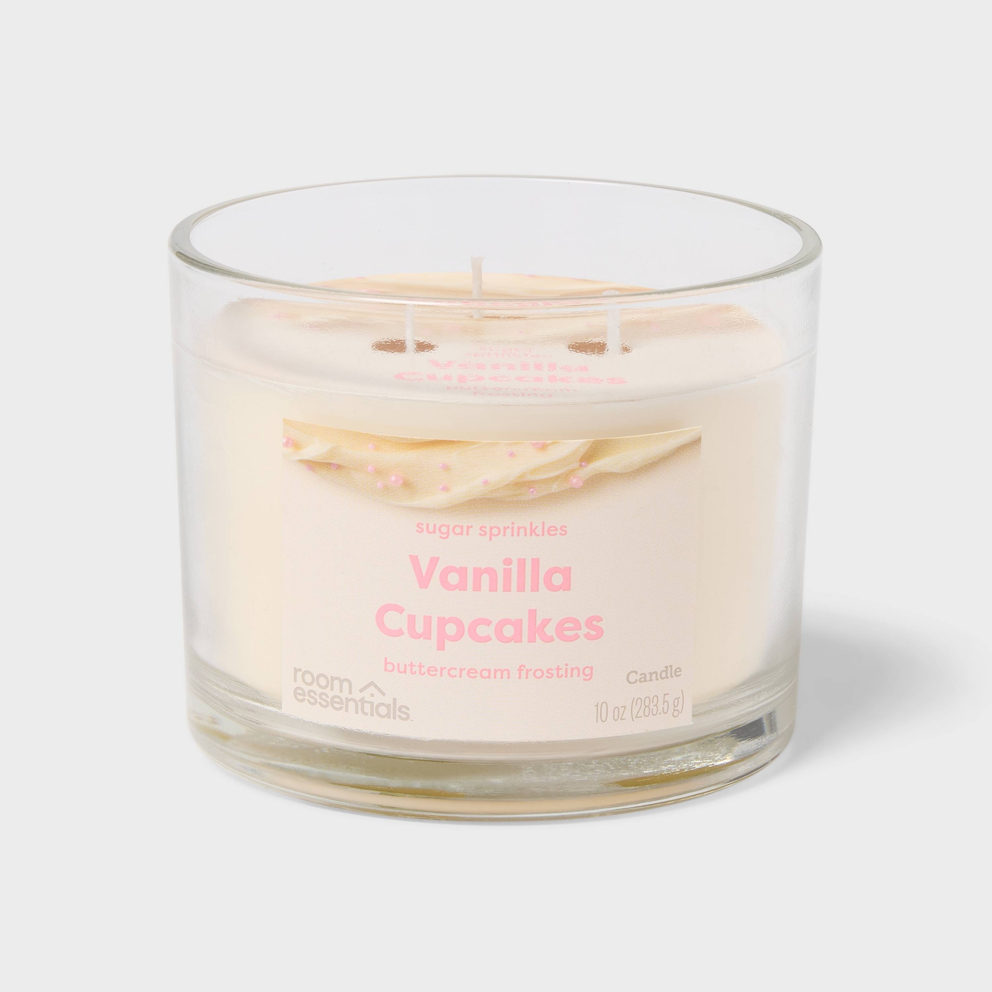 3 Wick Vanilla Cupcakes Jar Candle 10oz - Room Essentials™