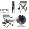 Zenree Heavy Duty Portable Foldable Director's Chair, Gray - 2 of 4