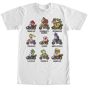 Men's Nintendo Mario Kart Cast T-Shirt - 1 of 4