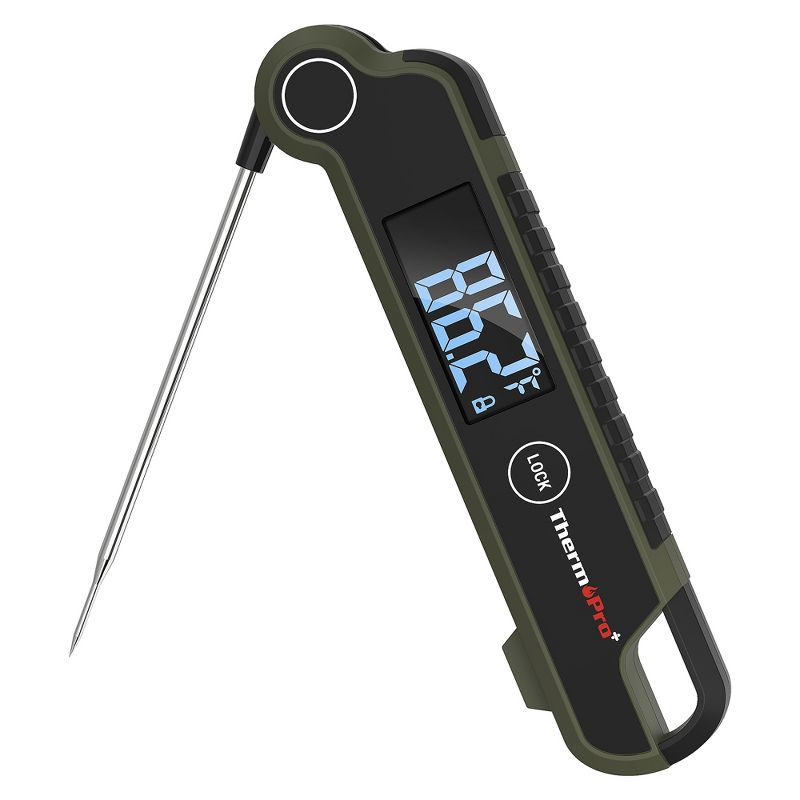 ThermoPro TP620W Instant Read Meat Thermometer Digital, Cooking Thermometer with Large Auto-Rotating LCD Display, 1 of 10