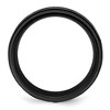Black Bow Jewelry 8mm Black Zirconium Polished & Diamond Cut Standard Fit Band - 2 of 4