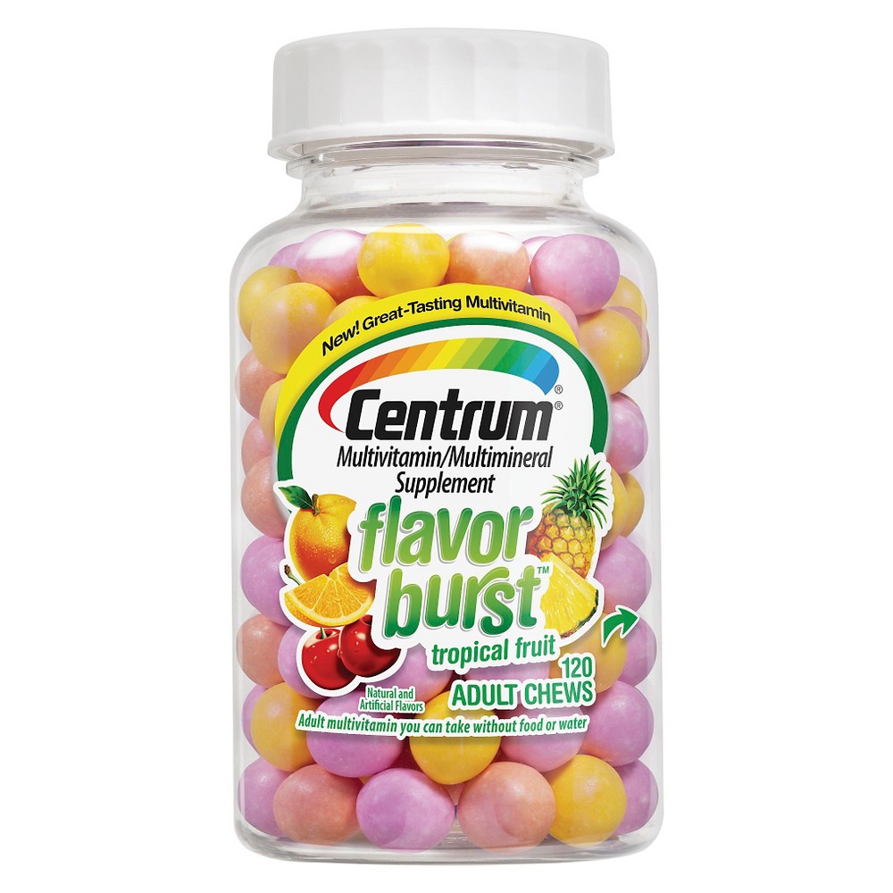 UPC 300054905925 product image for Centrum Flavor Burst Multivitamin / Multimineral Dietary Supplement Chews - Trop | upcitemdb.com