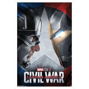 Trends International Marvel - Captain America: Civil War - Faceoff One Sheet Framed Wall Poster Prints - 1 of 4