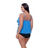 Trimshaper Women's Rachel 5 Tier Ruffle Tankini Swimsuit Top - 2 of 3