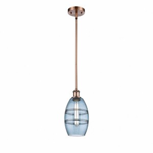 Vaz - 1 Light Stem Hung Mini Pendant In Industrial Style-8.13 Inches Tall and 5.88 Inches Wide - 1 of 1