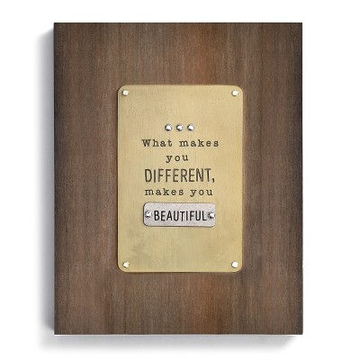 DEMDACO What Makes You Different Wall Art brown