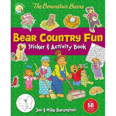 The Berenstain Bears Bear Country Fun Sticker and Activity Book - (Berenstain Bears/Living Lights: A Faith Story) (Paperback)