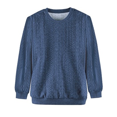 Collections Etc Textured Pull-over Top