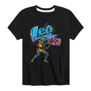 Boys' - Teenage Mutant Ninja Turtles - Leonardo AKA Leo Short Sleeve Graphic T-Shirt - 1 of 4