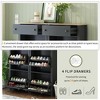 TIRAMISUBEST Slim Tipping Bucket Shoe Cabinet Set with 4 Flip Drawers, Shoe Storage Solution with Adjustable Panel, Modern Shoe Rack with Drawers - 3 of 4