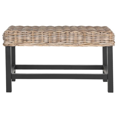 wicker small bench