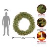 National Tree Company Pre-Lit Artificial Christmas Wreath, Green, Norwood Fir, White Lights, Christmas Collection, 60 Inches - 4 of 4
