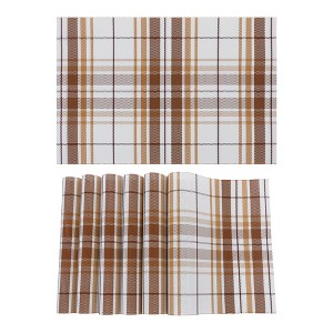 REGALWOVEN Table Decor PVC Heat Resistant Washable Placemats 18 x 12 Inch 6 Pcs - 1 of 4
