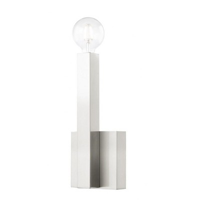 Livex Lighting Solna 1 - Light Wall Light in  Brushed Nickel