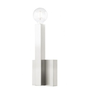 Livex Lighting Solna 1 - Light Wall Light in  Brushed Nickel - 1 of 4