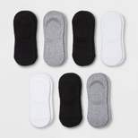 Women's Cushioned 6+1 Bonus Pack Liner Athletic Socks - All in Motion™ White/Heather Gray/Black 4-10