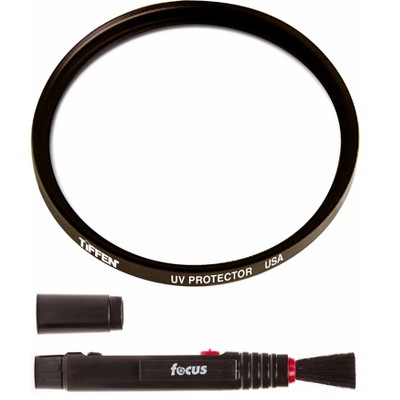 Tiffen 40.5mm UV Protector Lens Filter w/ Focus Lens Cleaning Brush
