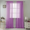 RT Designer Collection Celine Sheer Luxurious Modern Design Curtain Panel 54" x 84" Lilac - 2 of 4