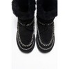 Jorel - Black Genuine Leather Fur-Lined Ankle Boot (Women) | Forever & Always Shoes - 3 of 4
