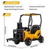 12V Ride on Forklift Car with Tent, Electric Ride on Car with Remote Control, Liftable Fork, Pallet, Built-in Music for Boys and Girls - 4 of 4
