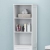 Bathroom Floor Corner Cabinet with Doors and Open Shelf for Dining Room,Bathroom,Kitchen-Christopher Knight Home - 4 of 4