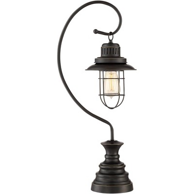 wire cage table lamp